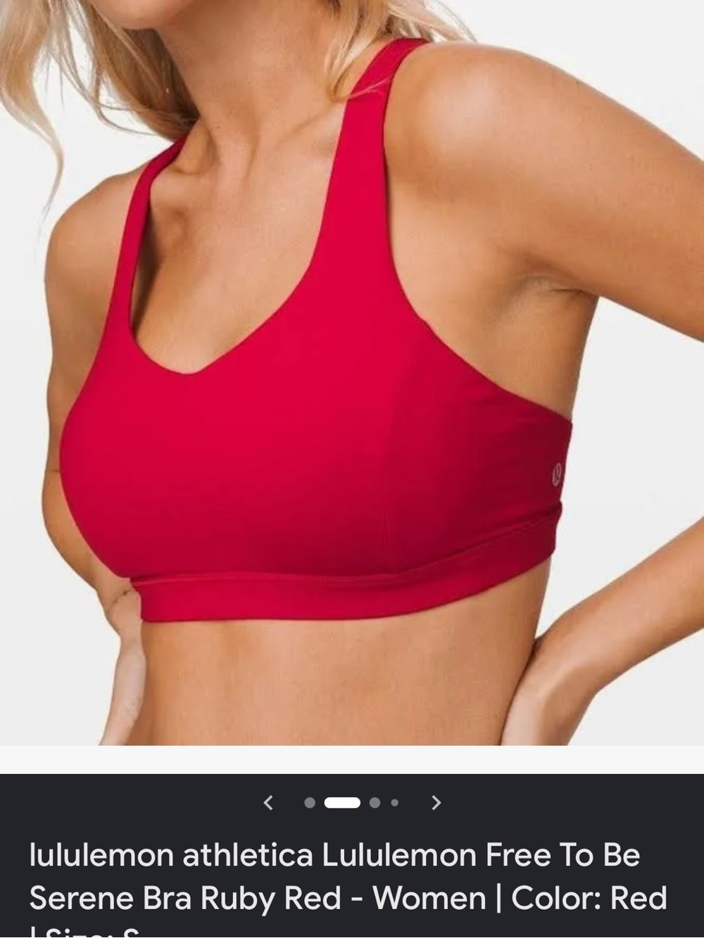 lululemon athletica Free To Be Serene Bra in Red